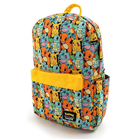 NWT Loungefly Pokémon Pikachu, Squirtle, Bulbasaur, Charmander Starter Backpack